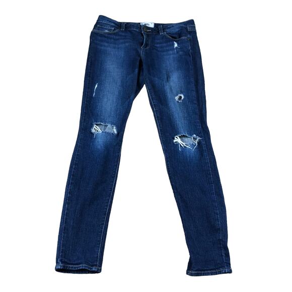 PAIGE Jeans Verdugo Ultra Skinny Decker Wash Women's Size 29 Distressed Knees - Picture 1 of 7